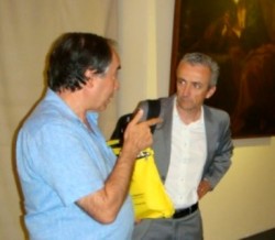Il presidente nazionale della Fisc Francesco Zanotti (a destra) con il presidente regionale dell'Ucsi Giuseppe Vecchio, in una foto d'archivio