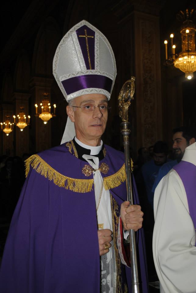 Vescovo Raspanti durante la Festa del Perdono del 26 marzo