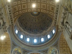 La cupola di San Pietro dall'interno