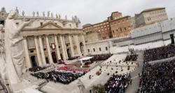 Piazza San Pietro per la celebrazione della domenica delle Palme