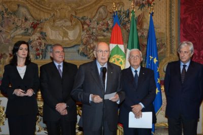 “Vicinanza e partecipazione” dei vescovi italiani per Giorgio Napolitano, rieletto presidente della Repubblica