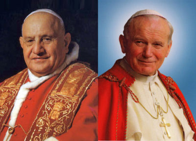 Formidabili gli anni di Giovanni XXIII e Giovanni Paolo II, Papi santi di amore e coraggio
