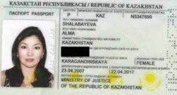Passaporto di Alma Shalabayeva