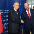 Martin SCHULZ EP President, Giorgio NAPOLITANO