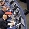 Martin SCHULZ EP President, Giorgio NAPOLITANO, Klaus WELLE Secretary General