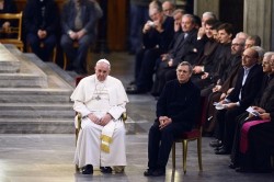 Papa Francesco con don Luigi Ciotti, fondatore di "Libera"