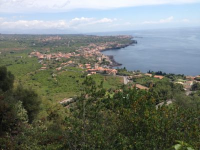 Timpa Acireale panoramica binari