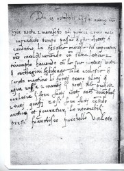 Una pagina del "Libro Rosso" che riporta la cronaca del passaggio di Carlo V a Randazzo, il 18 ottobre 1535 