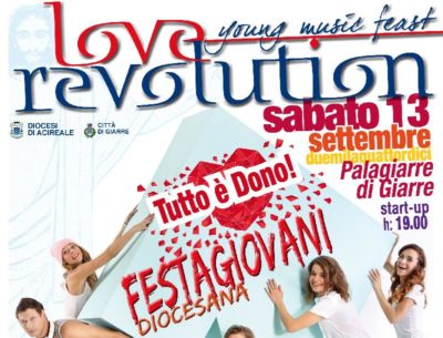 Diocesi / Sabato13 a Giarre “Love revolution”, suor Cristina Alfano tra gli ospiti