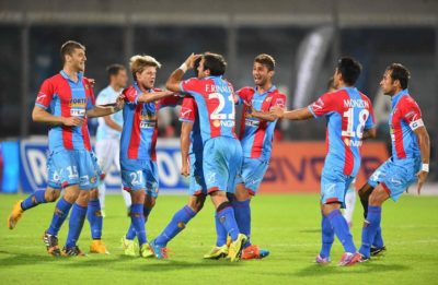 Calcio/ Ancora un successo per il Catania, che batte 5-1 la Virtus Entella al “Massimino” e conquista la seconda vittoria consecutiva