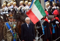 L'insediamento del nuovo Presidente della Repubblica Sergio Mattarella