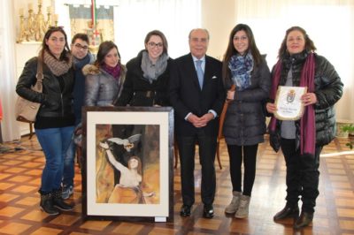 Provincia / Studenti dell’Istituto d’arte di Militello donano tela raffigurante Sant’Agata