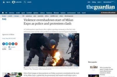 Expo e dintorni / Sguardo antipatizzante dei giornali europei su ciò che evidenzia la stampa italiana