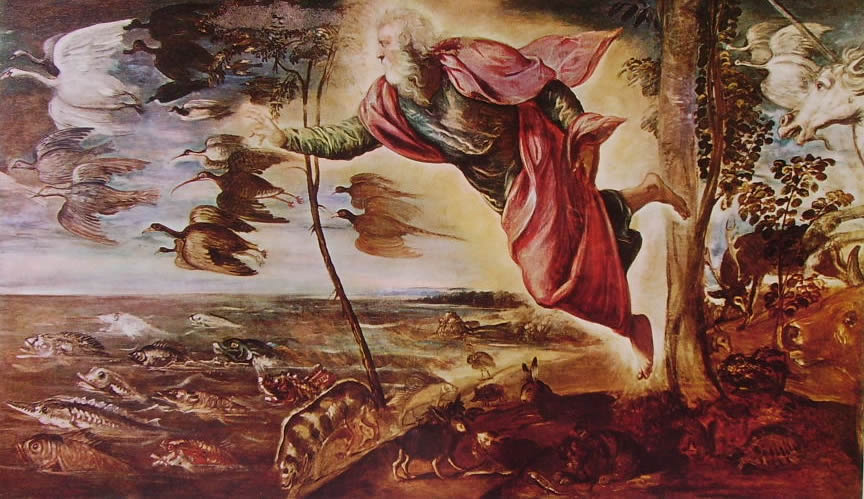La Bibbia e l'arte pittorica... 07-Tintoretto-la-creazione-degli-animali