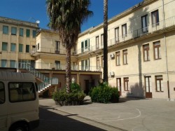 Il cortile interno dell'istituto