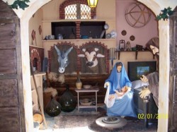 Presepe a grandezza naturale nell'ex convento di San Rocco