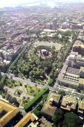 Catania: villa Bellini vista dall'alto