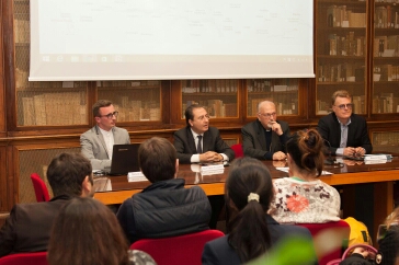 Un momento della presentazione del sito a Ragusa