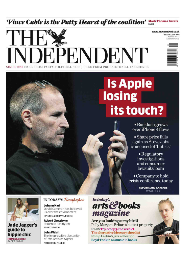 Quotidiano / The Indipendent: dal 26 marzo sarà il primo giornale nazionale britannico esclusivamente on line
