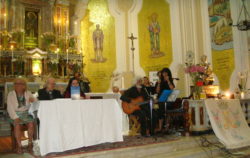 Un momento della presentazione nel santuario di Vena