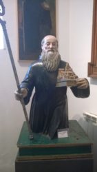 Statua di San Nilo presente nel Museo di Rossano Calabro