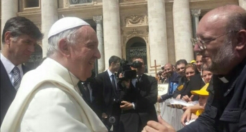 Don Di Noto con Papa Francesco