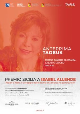 Taobuk / La scrittrice Isabel Allende protagonista di fama internazionale dell’anteprima catanese il 3 giugno al Teatro Romano