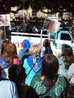 Palermo / Larga partecipazione alla 14a “Marcia per la vita”. Difesa della natalità e famiglia i temi dominanti