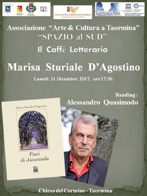 Taormina / Domani Milena Privitera presenta “Fiori di Jacaranda”, romanzo intimistico di Marisa Sturiale D’Agostino