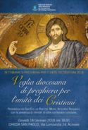 Diocesi / Settimana per l’unità dei cristiani: stasera la veglia a S. Paolo con i rappresentanti di altre professioni. Presiede il vescovo Raspanti