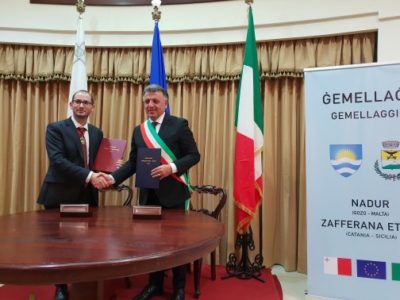 Gozo / Ora Zafferana e Nadur sono gemellate. Il sindaco Russo: “Per i due  Paesi opportunità culturali e commerciali”