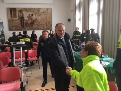 Sisma di Santo Stefano – 6 / Prefetto e Questore di Catania visitano le zone terremotate di Zafferana