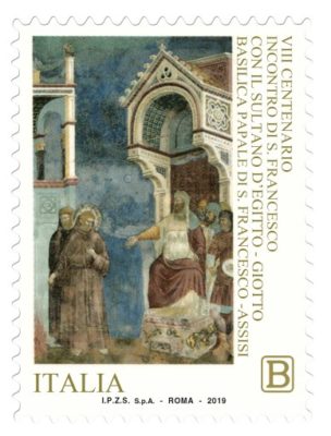 Filatelia / Emesso da Poste Italiane un nuovo francobollo sull’ “Incontro di S. Francesco con il Sultano”