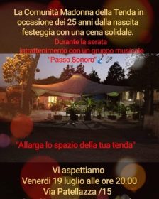 Solidarietà / In tanti alla cena fraterna per sostenere la “Comunità Madonna della Tenda”