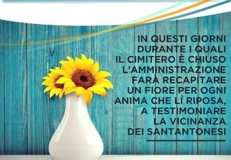 Coronavirus e dintorni / L’Amministrazione comunale di Aci S. Antonio propone un fiore al cimitero per tutti i defunti