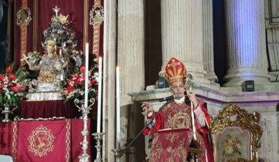 Acireale / Mons. Raspanti alla festa di S. Venera: “La fede diventi azione per sconfiggere la paura del futuro”