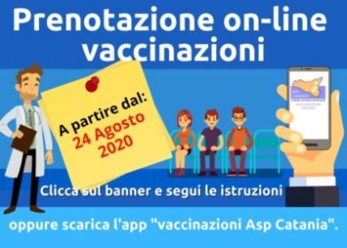 ASP catania servizio on line prenotazioni vaccinazioni