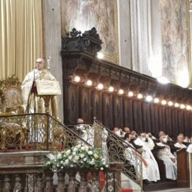 Acireale / Celebrati nove anni di episcopato di mons. Raspanti, che nel 2011 prendeva possesso della Diocesi