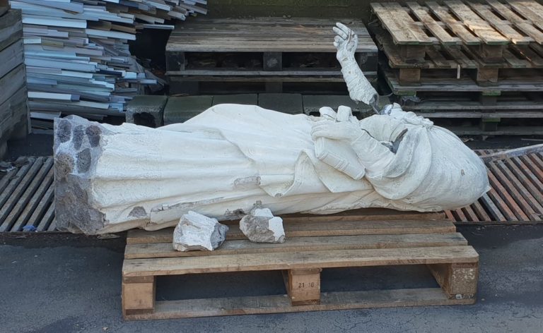 Post sisma 2018 / Pennisi: si restaura la statua di S. Emidio grazie alla Fondazione Bellini