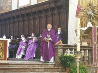 card Romeo al funerale di mons.Vigo