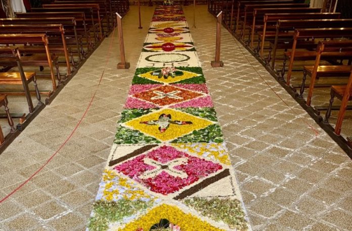 Castiglione di sicilia-Infiorata del corpus domini del 2020 infiorata corpus domini di Castiglione di sicilia