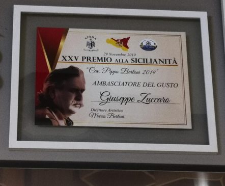 Premio sicilianità Zuccaro