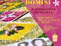 locandina infiorata corpus domini castiglione di Sicilia