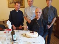 pranzo della festa per il decimo anniversario del vescovo