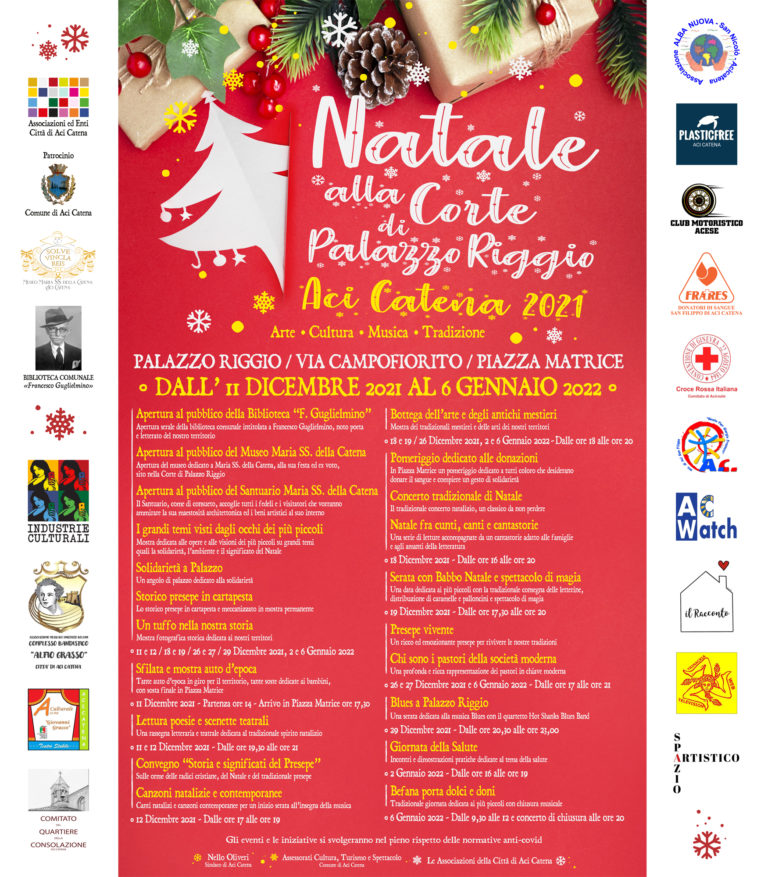 aci catena natale 2021 programma
