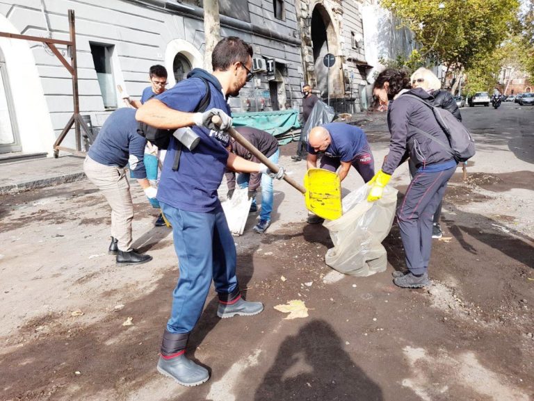 plastic free catania maltempo volontari