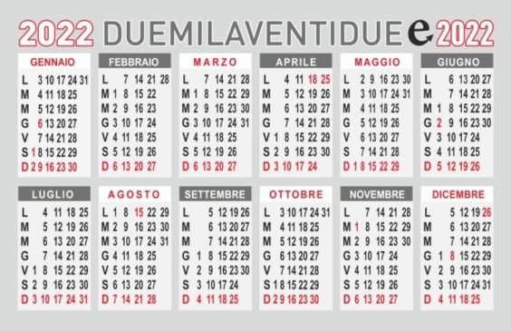 calendario 2022