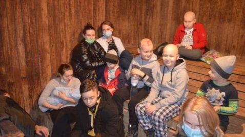 conflitto Ucraina-bimbi nei sotterranei