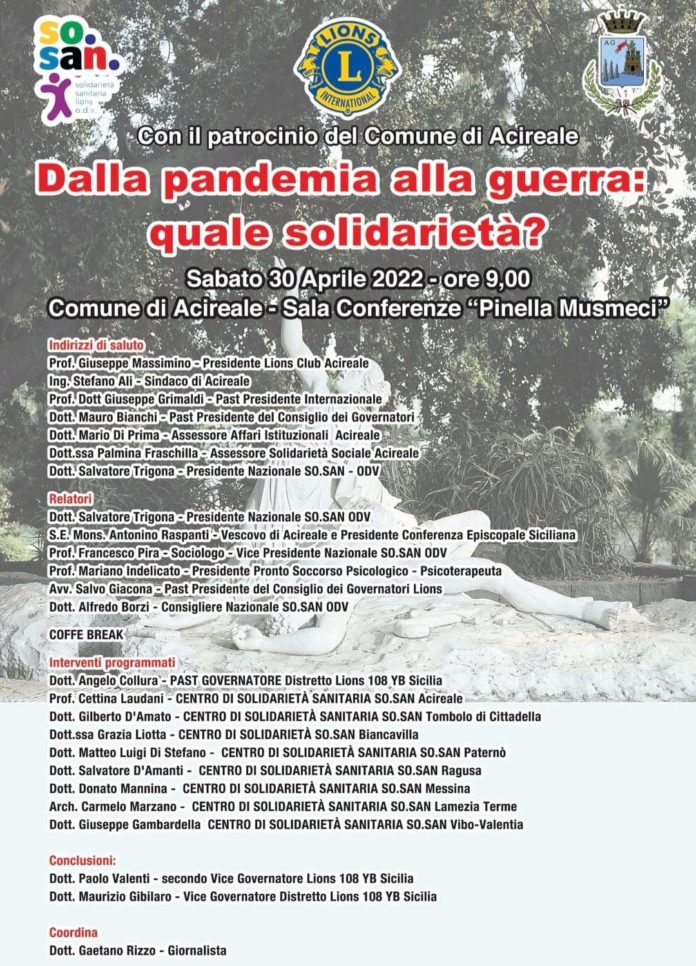 convegno lions solidarietà sanitaria