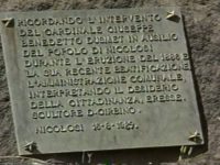 lapide in ricordo dell’eruzione 1886